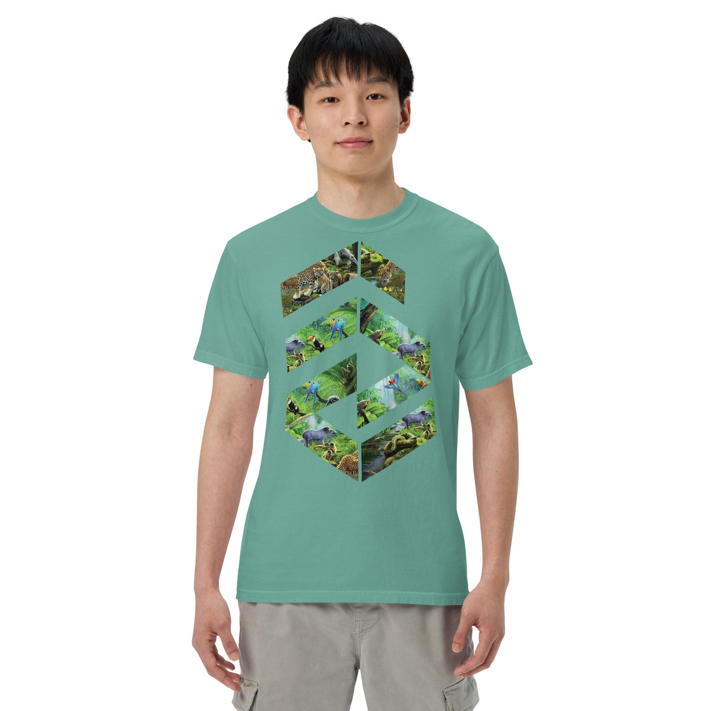 Garment-dyed heavyweight Jungle t-shirt