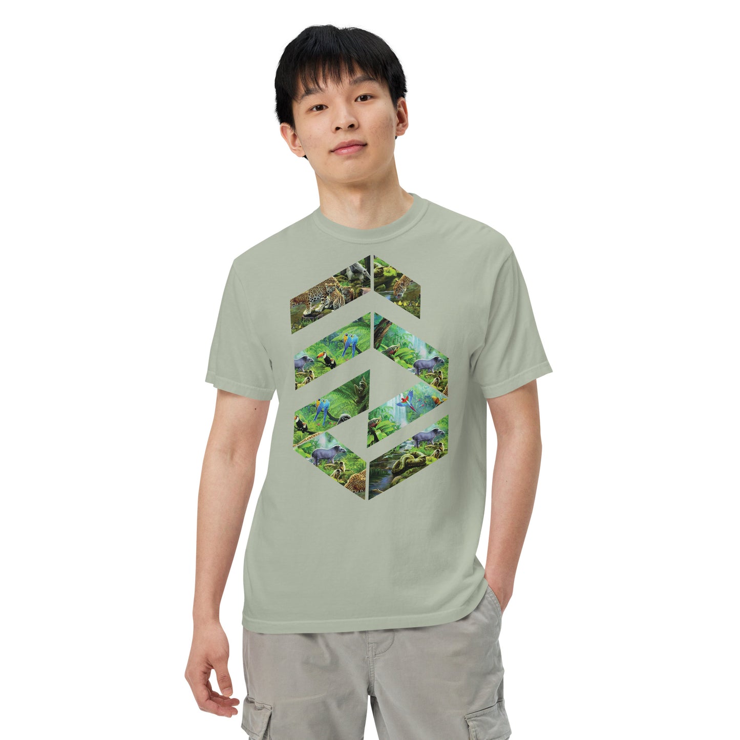 Garment-dyed heavyweight Jungle t-shirt