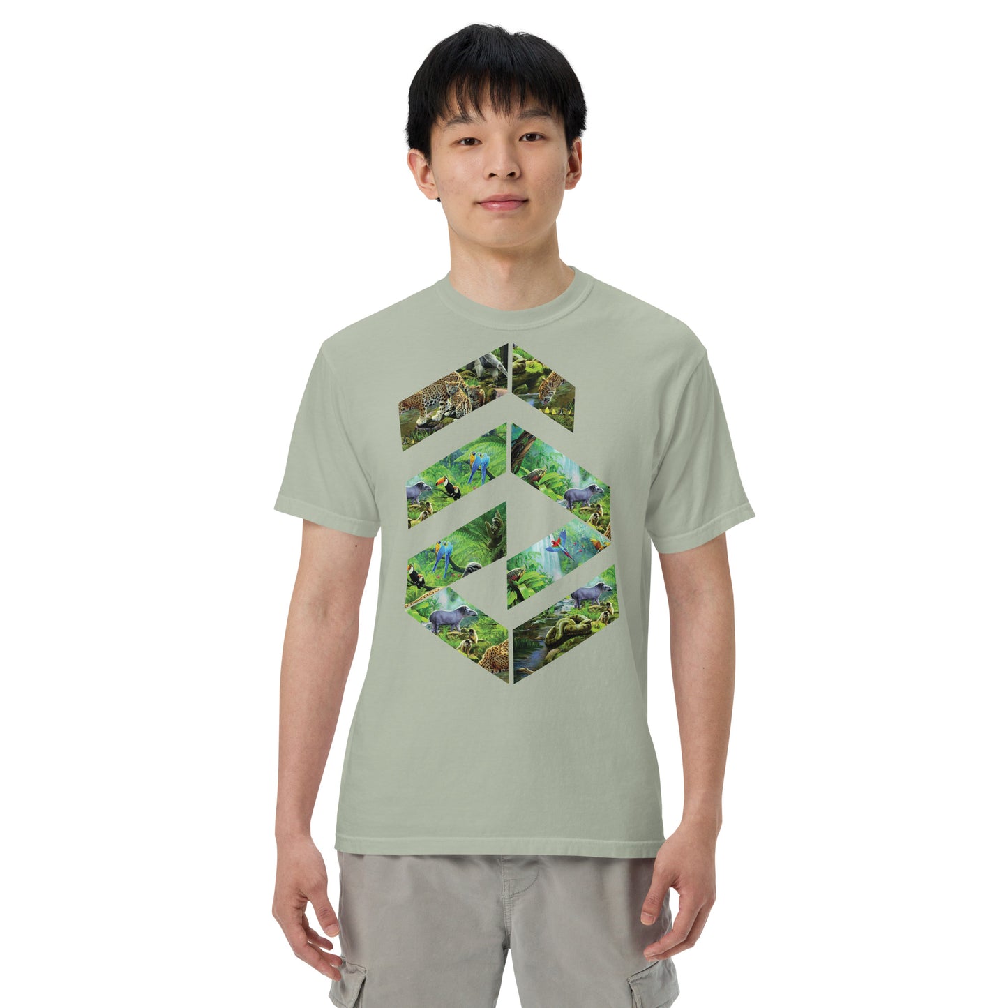 Garment-dyed heavyweight Jungle t-shirt