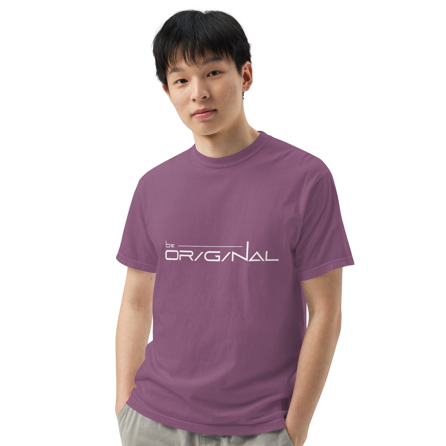 Garment-dyed heavyweight Be Original t-shirt