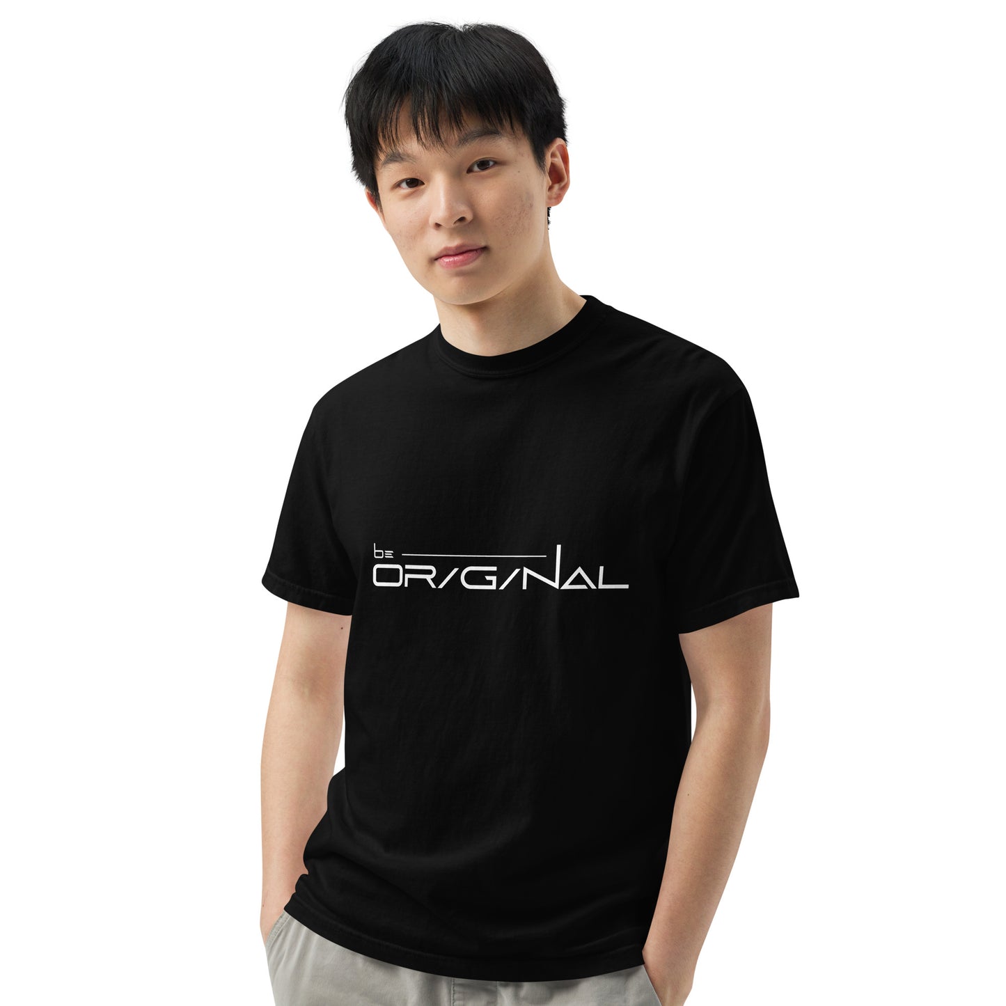 Garment-dyed heavyweight Be Original t-shirt