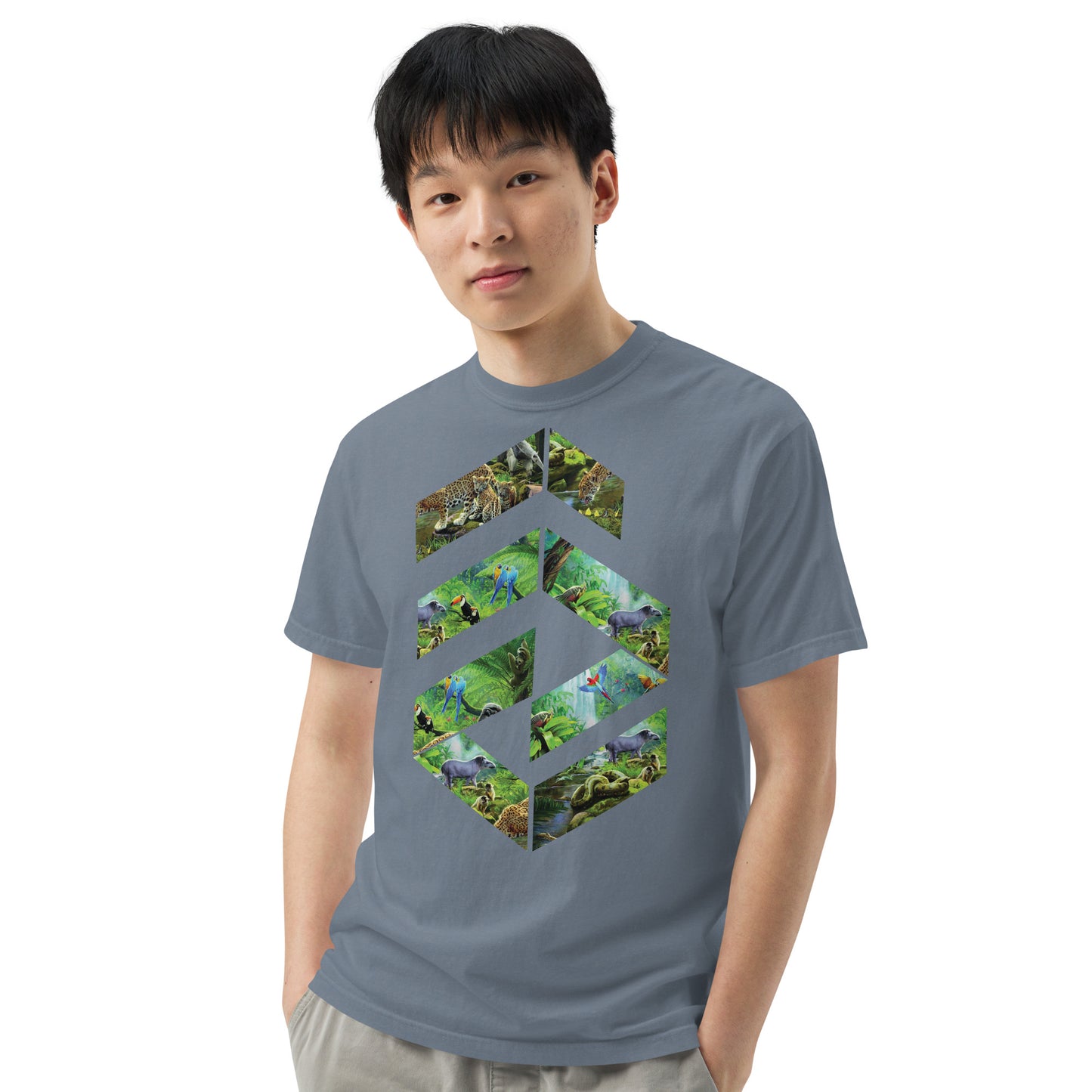 Garment-dyed heavyweight Jungle t-shirt