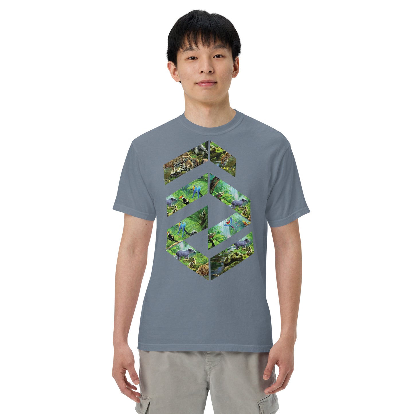 Garment-dyed heavyweight Jungle t-shirt