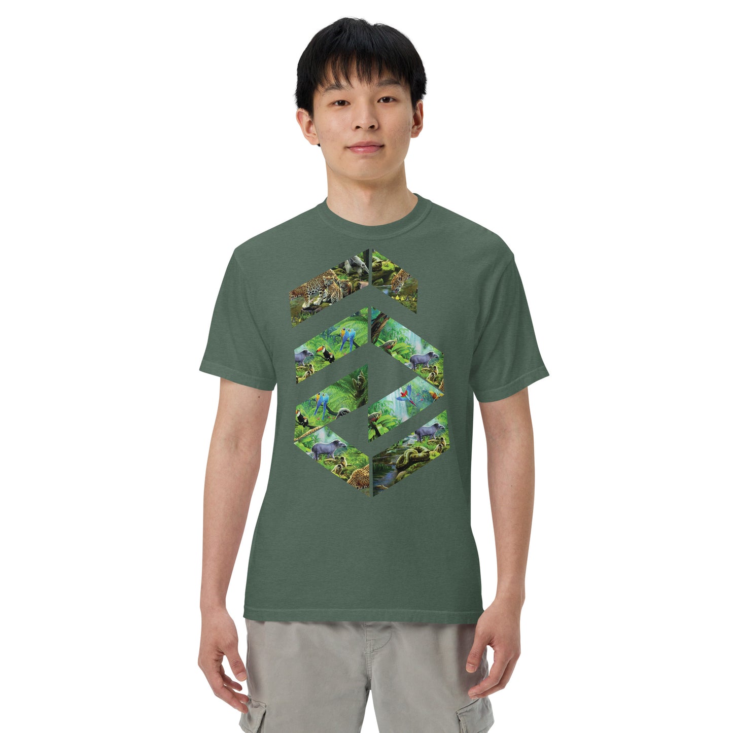 Garment-dyed heavyweight Jungle t-shirt