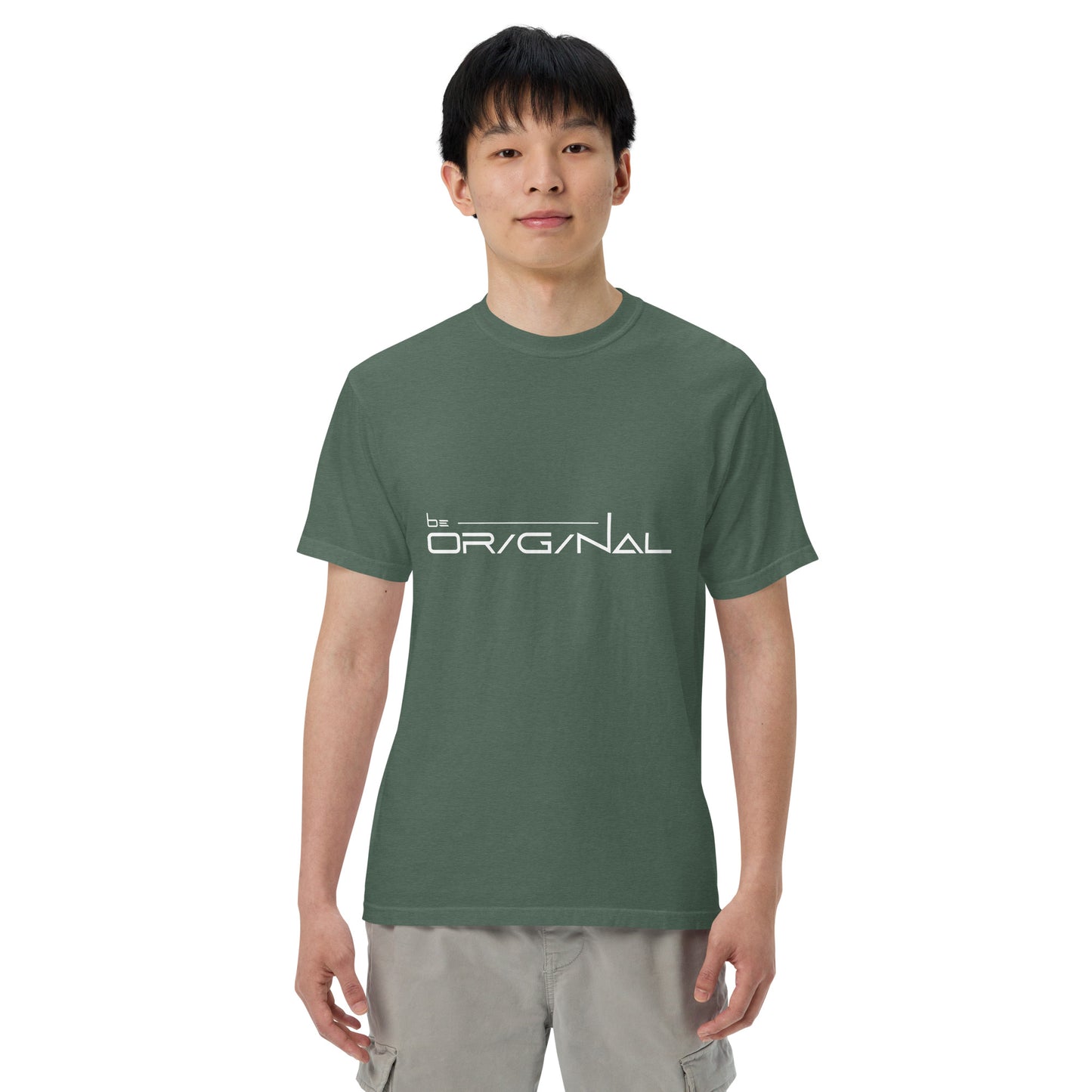 Garment-dyed heavyweight Be Original t-shirt