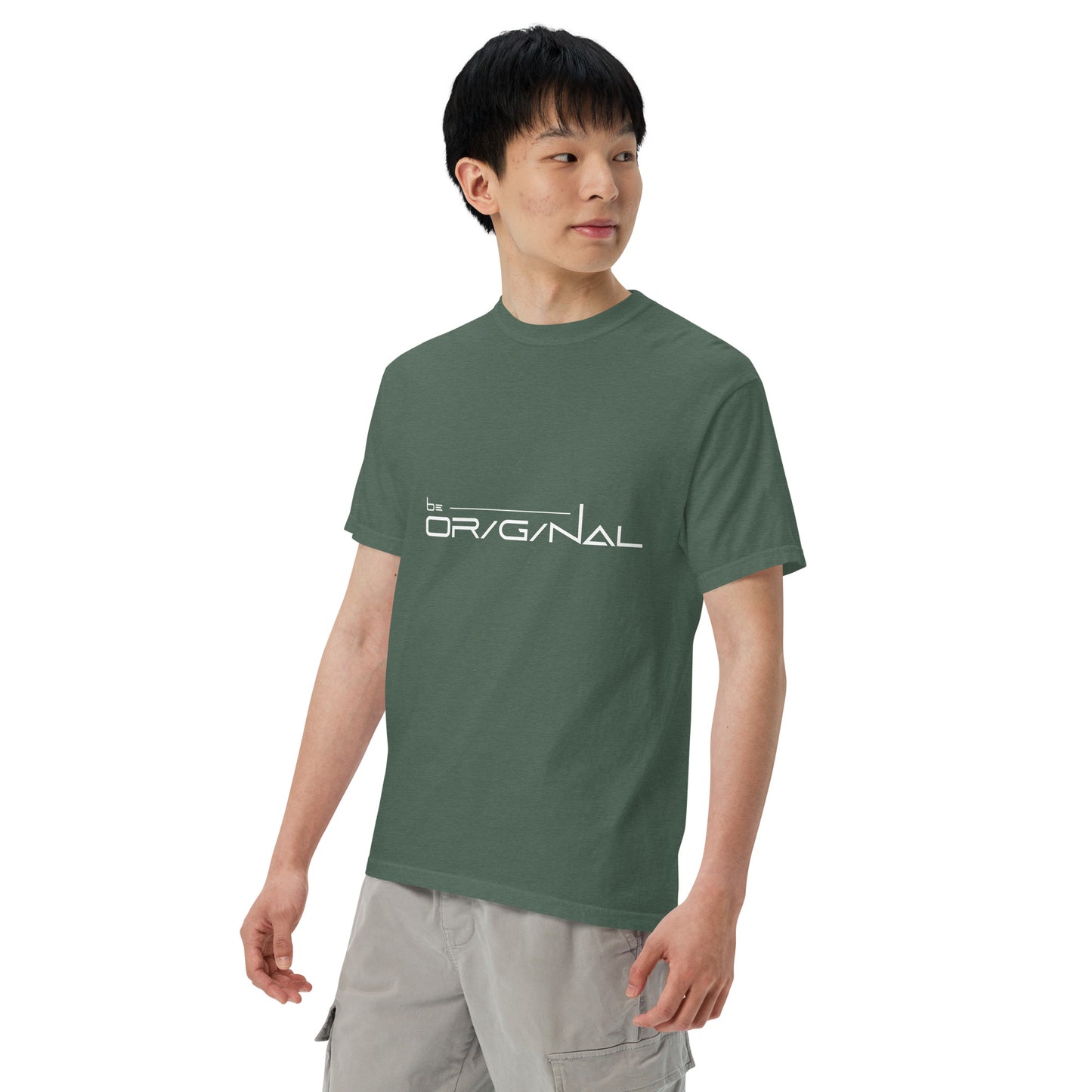 Garment-dyed heavyweight Be Original t-shirt