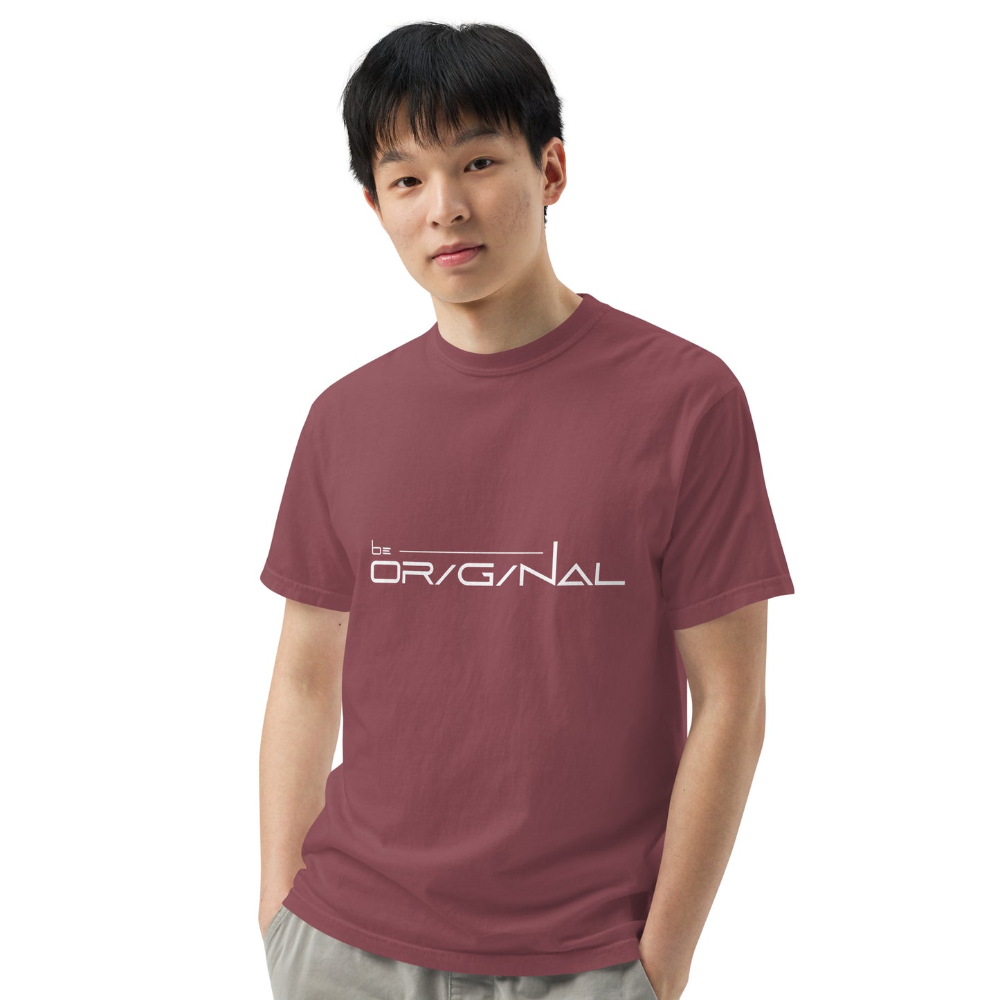 Garment-dyed heavyweight Be Original t-shirt