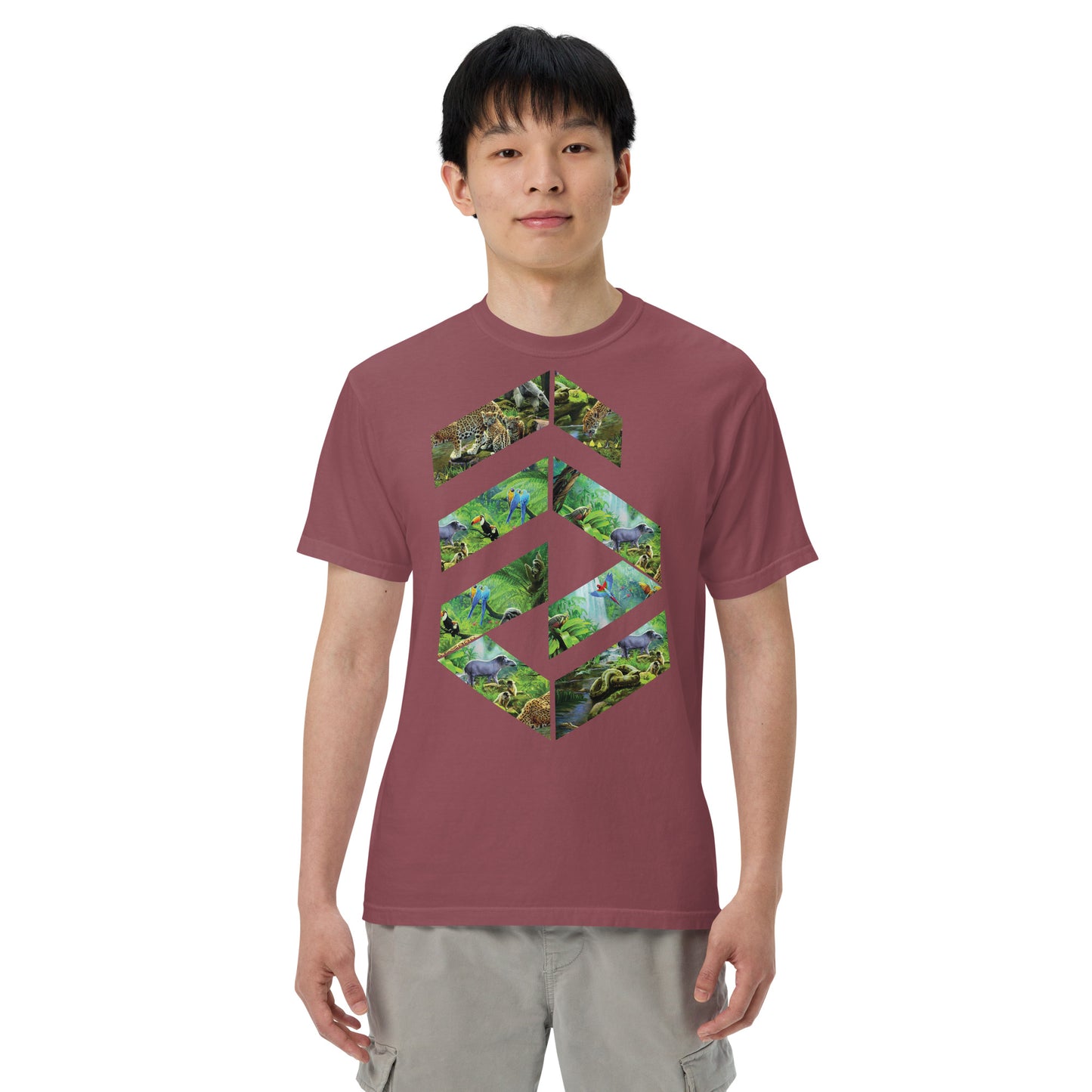 Garment-dyed heavyweight Jungle t-shirt