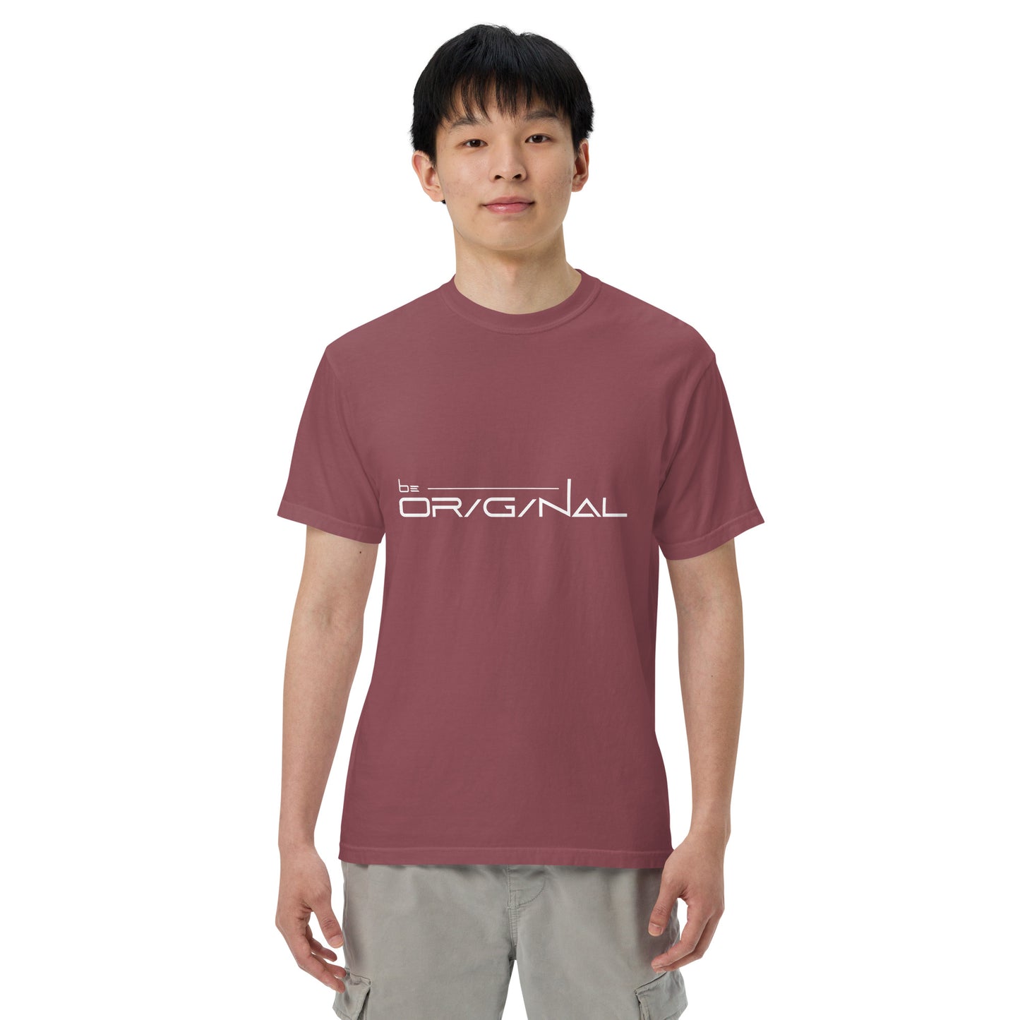 Garment-dyed heavyweight Be Original t-shirt