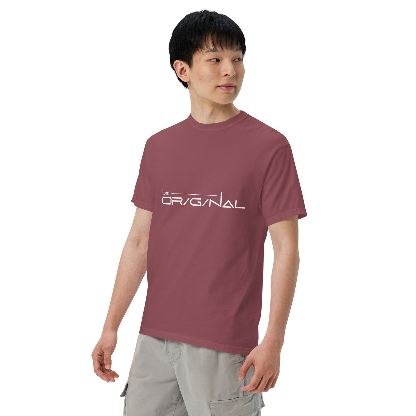 Garment-dyed heavyweight Be Original t-shirt