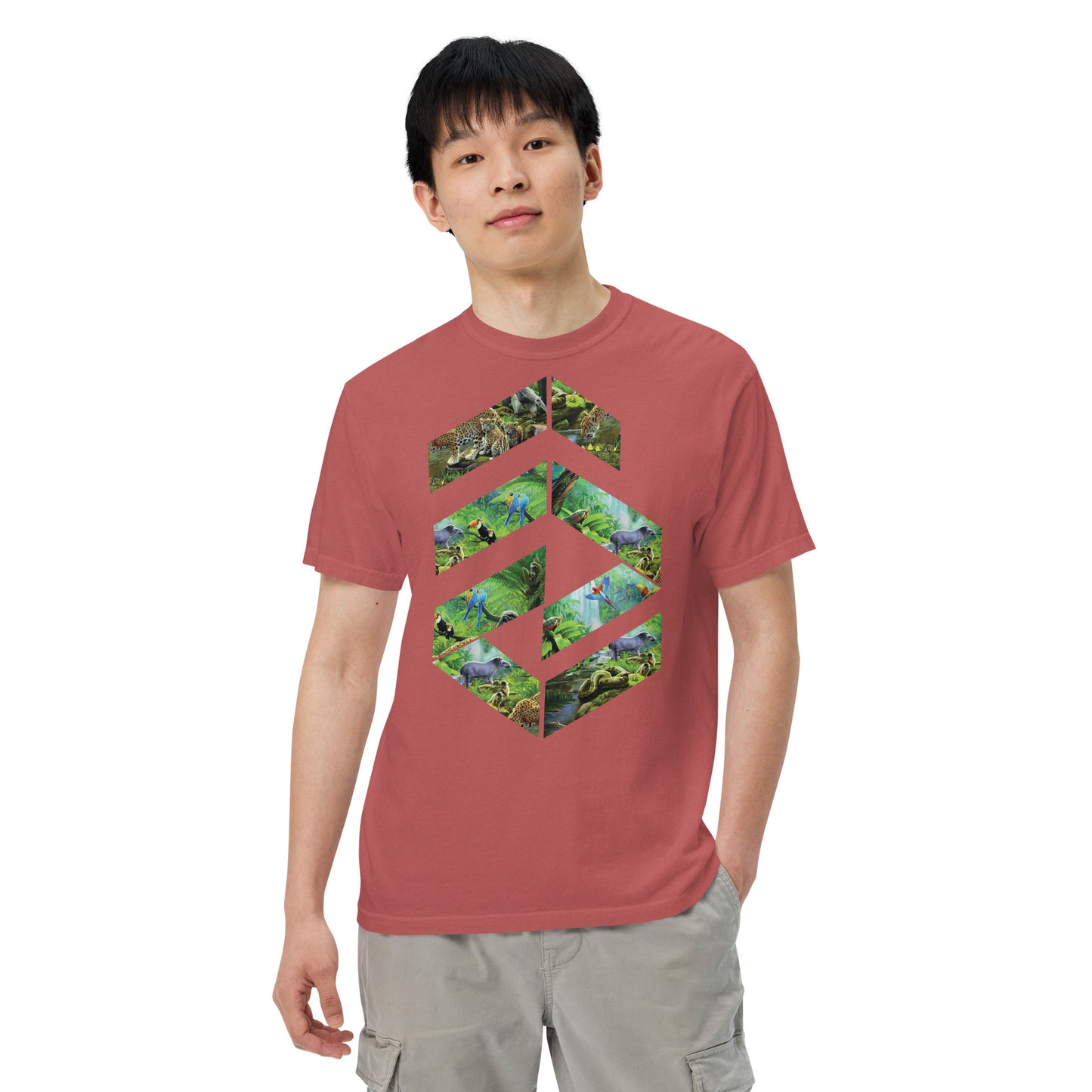 Garment-dyed heavyweight Jungle t-shirt