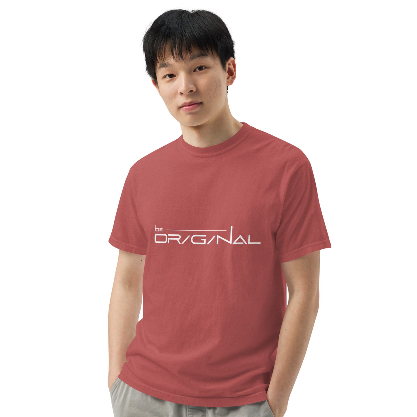 Garment-dyed heavyweight Be Original t-shirt