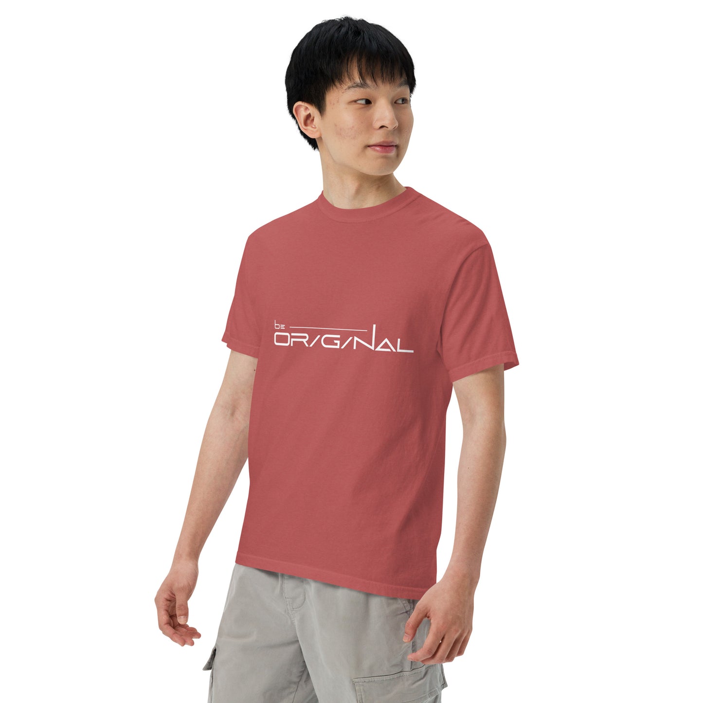 Garment-dyed heavyweight Be Original t-shirt