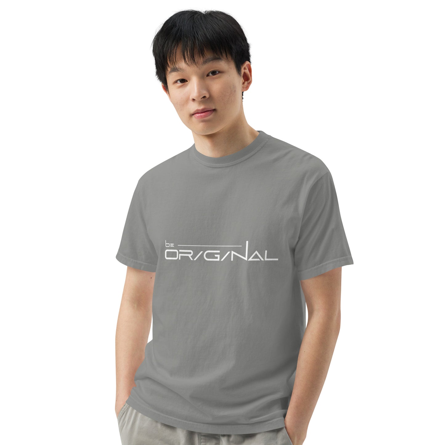 Garment-dyed heavyweight Be Original t-shirt