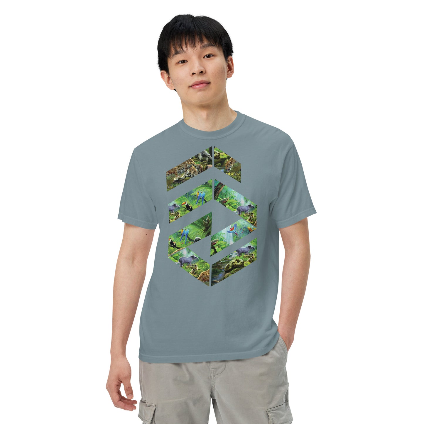 Garment-dyed heavyweight Jungle t-shirt