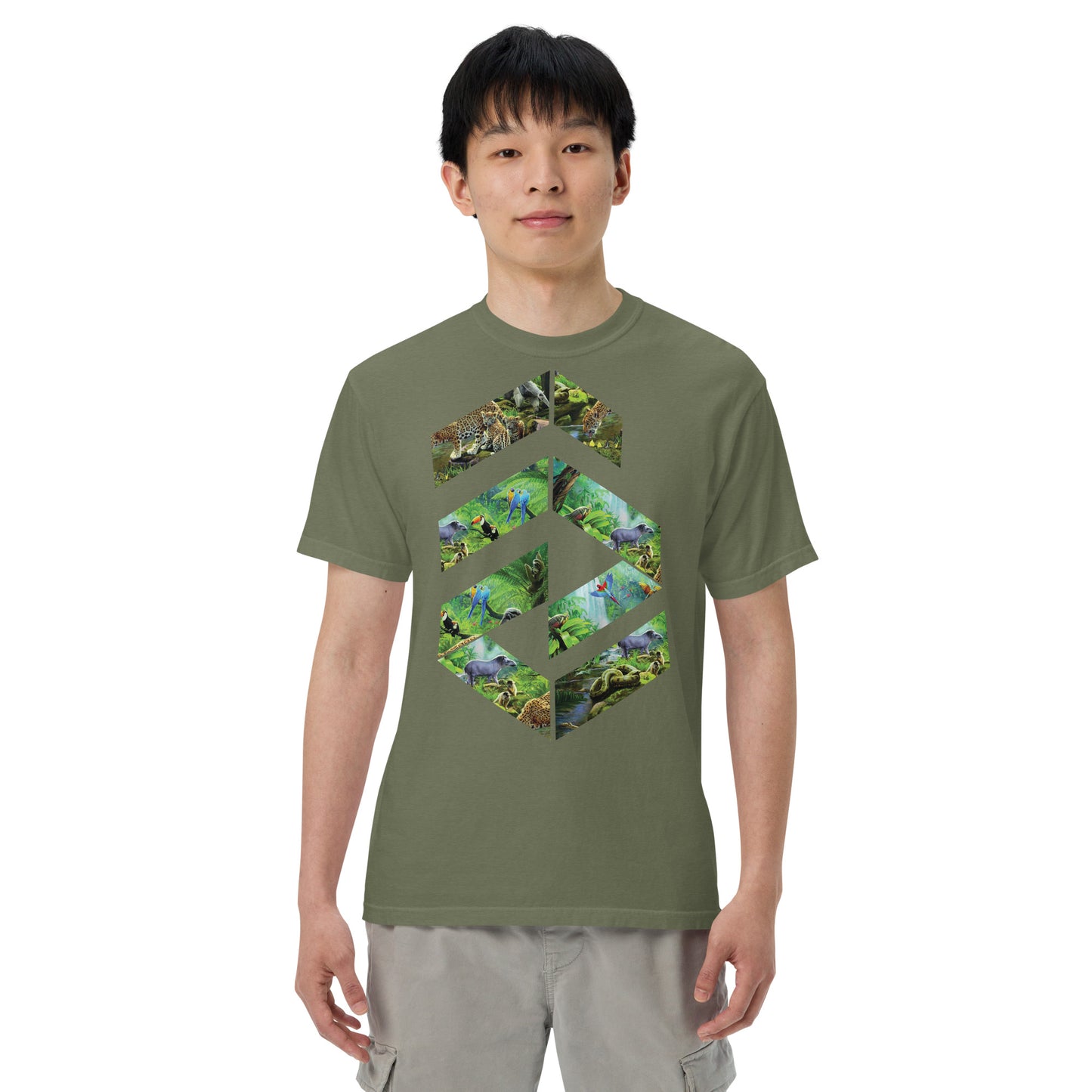 Garment-dyed heavyweight Jungle t-shirt