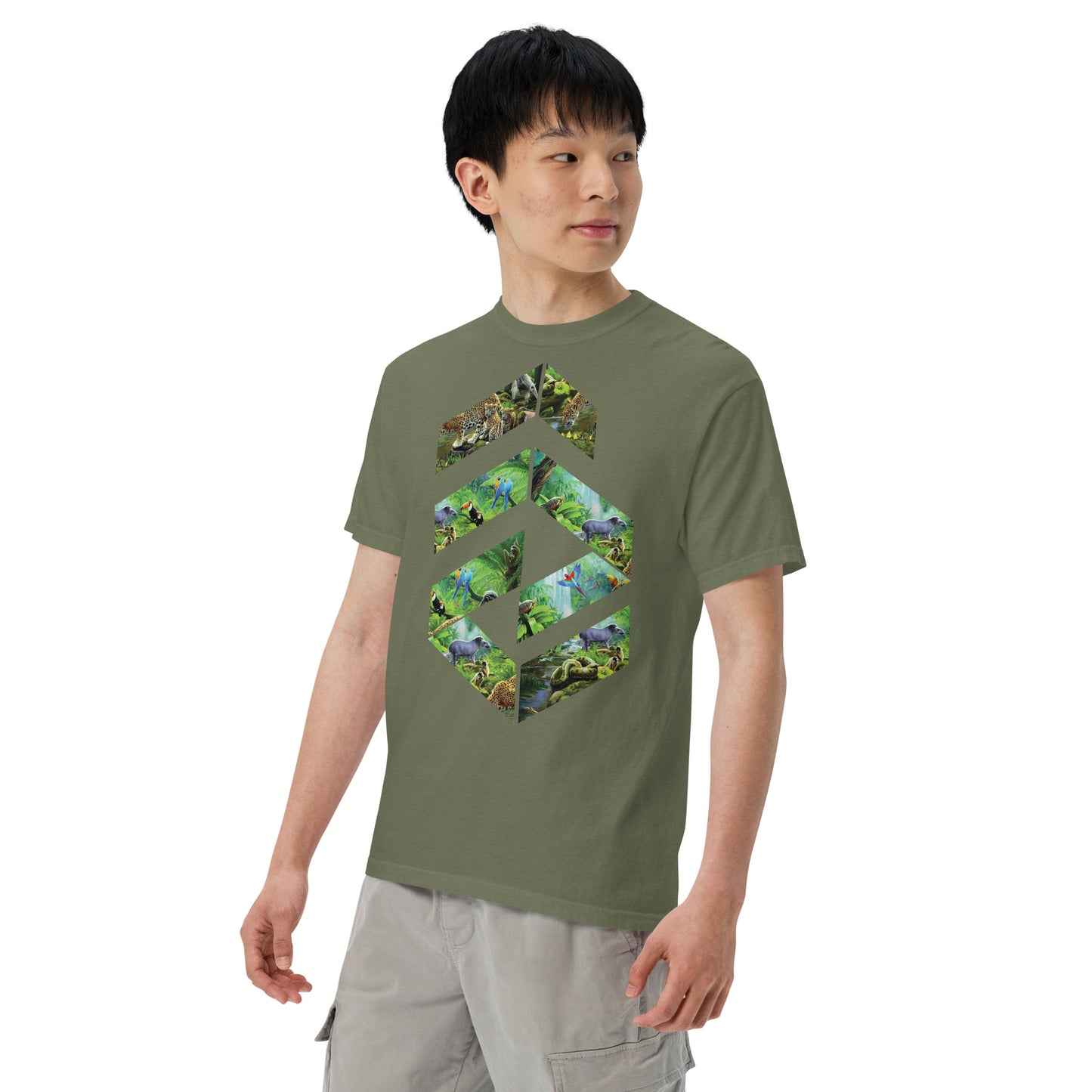 Garment-dyed heavyweight Jungle t-shirt