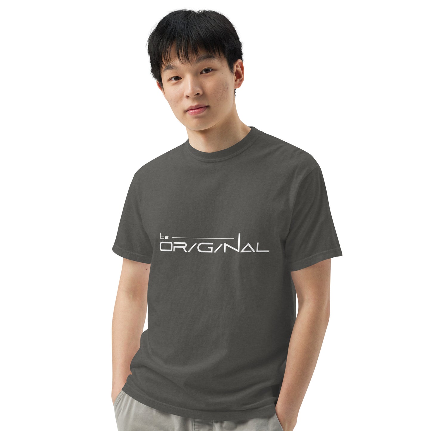 Garment-dyed heavyweight Be Original t-shirt