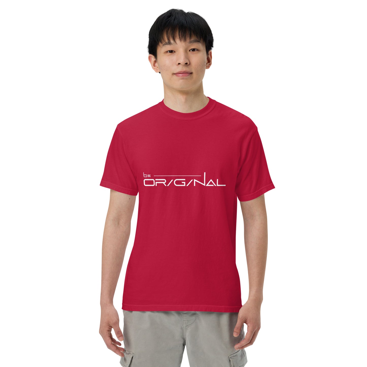 Garment-dyed heavyweight Be Original t-shirt