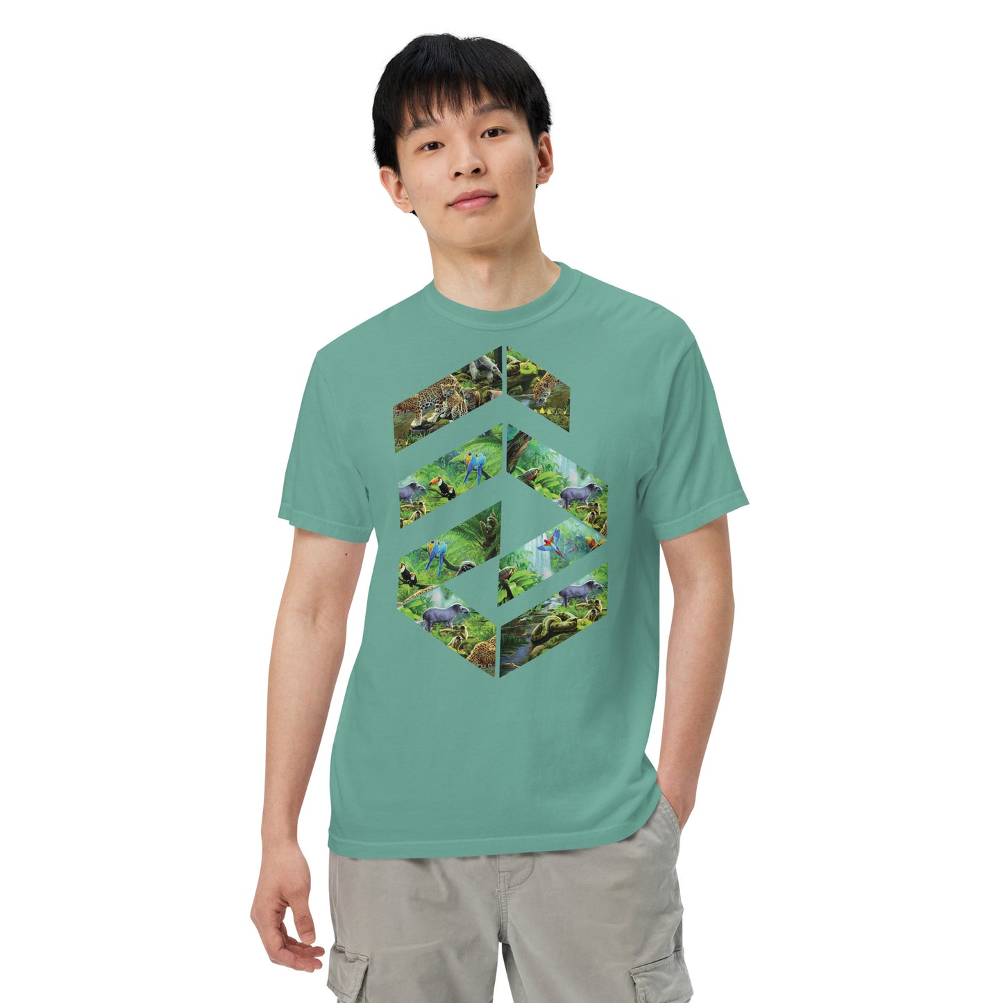 Garment-dyed heavyweight Jungle t-shirt