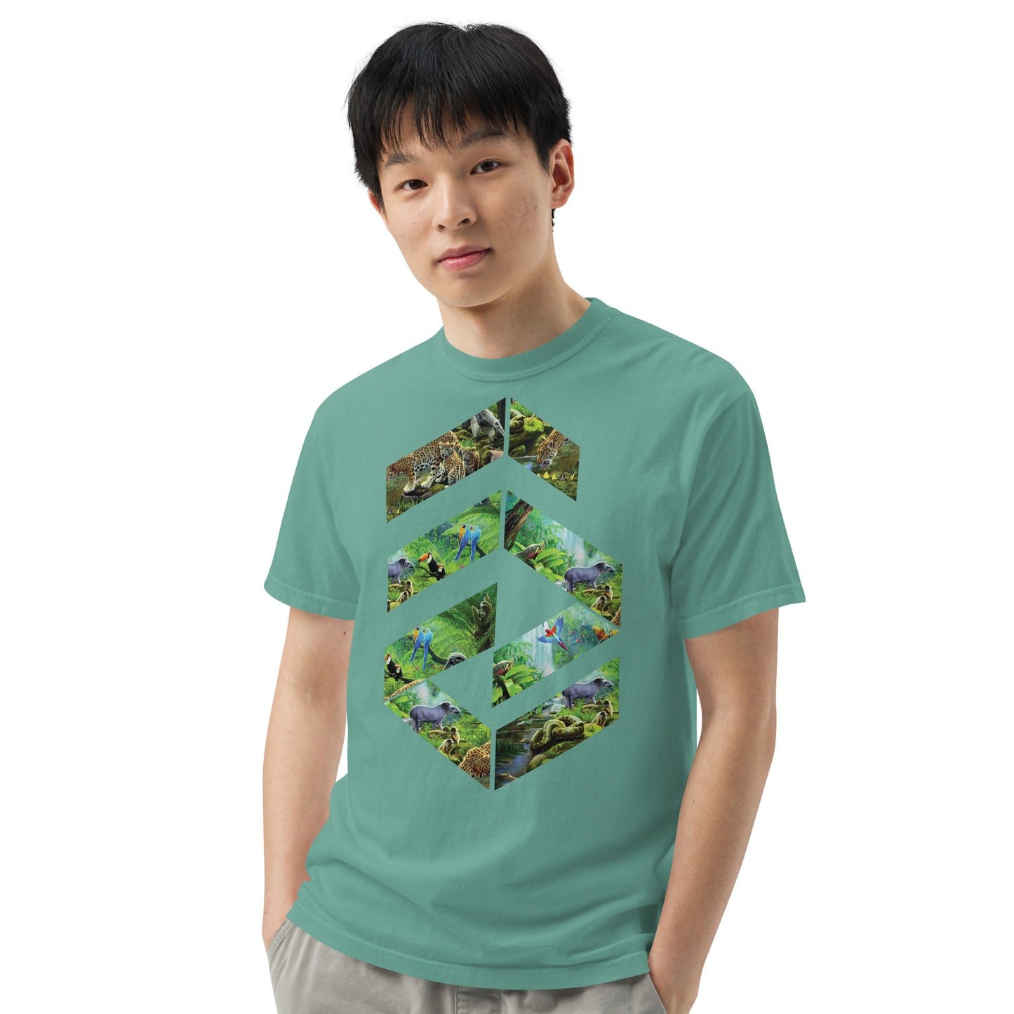 Garment-dyed heavyweight Jungle t-shirt