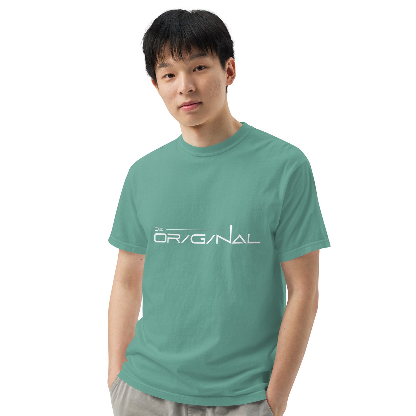 Garment-dyed heavyweight Be Original t-shirt