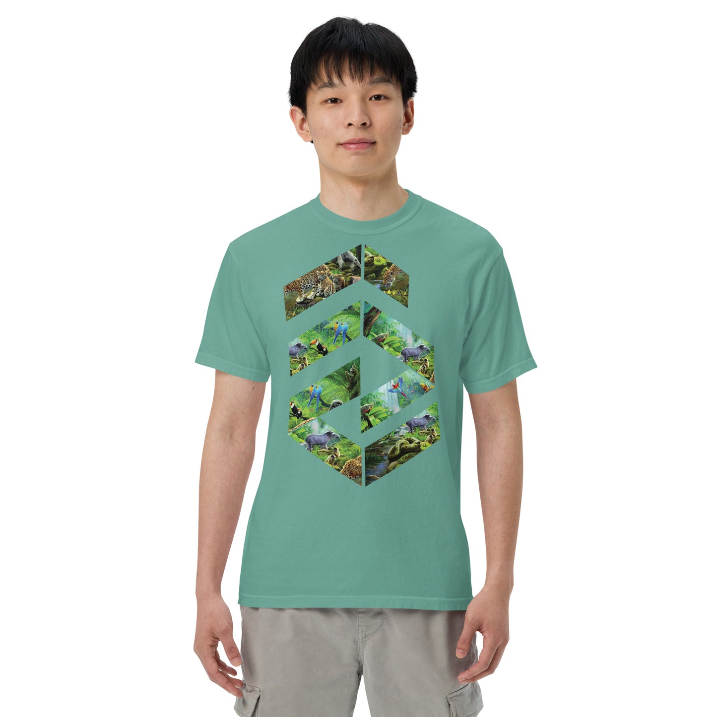 Garment-dyed heavyweight Jungle t-shirt