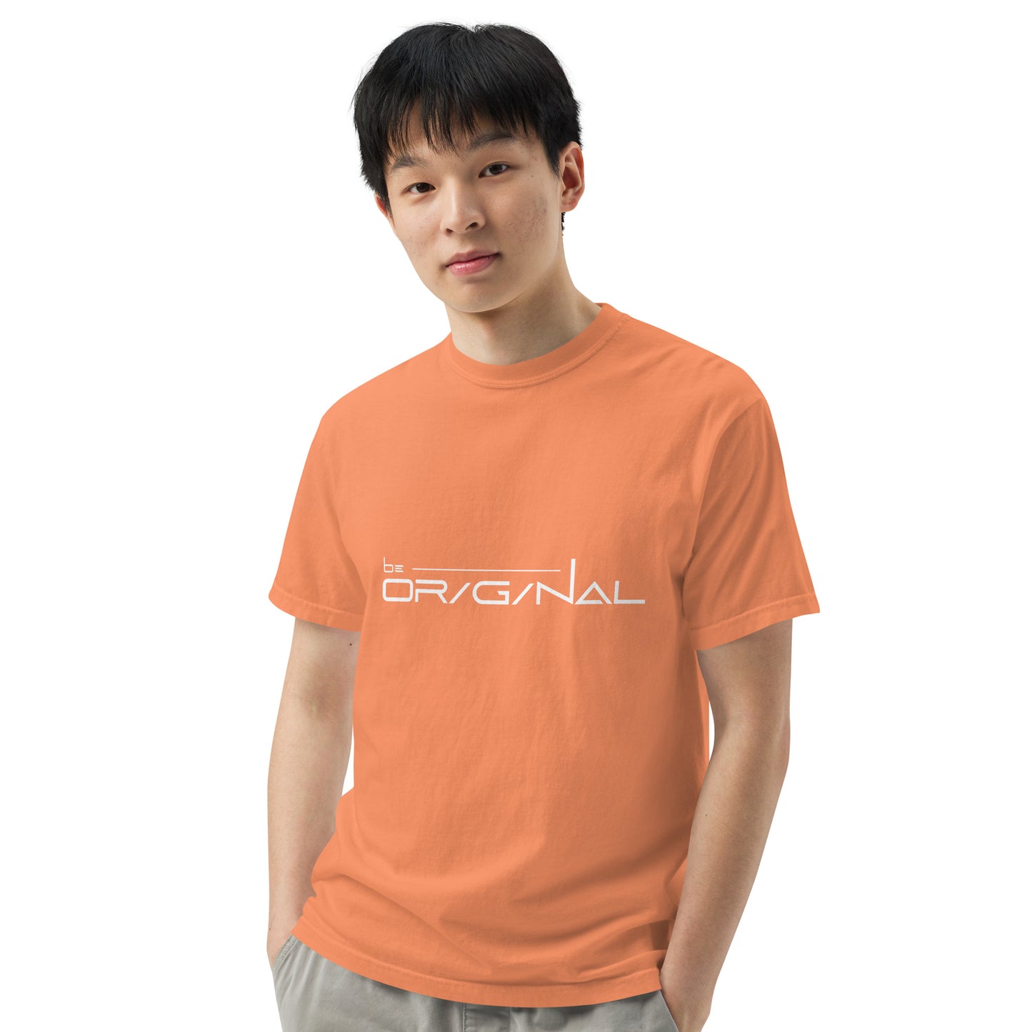 Garment-dyed heavyweight Be Original t-shirt