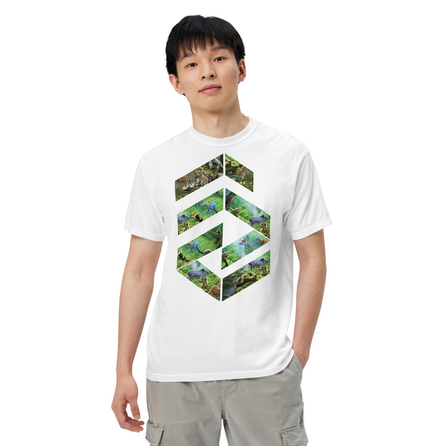 Garment-dyed heavyweight Jungle t-shirt