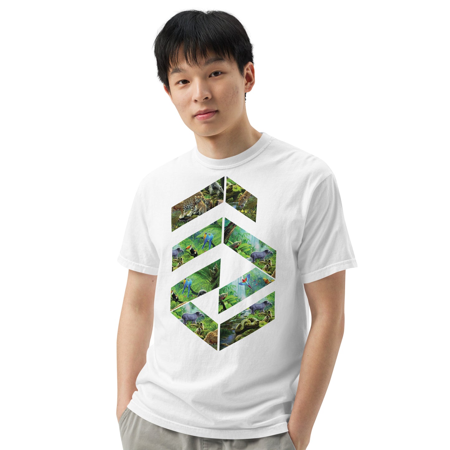 Garment-dyed heavyweight Jungle t-shirt